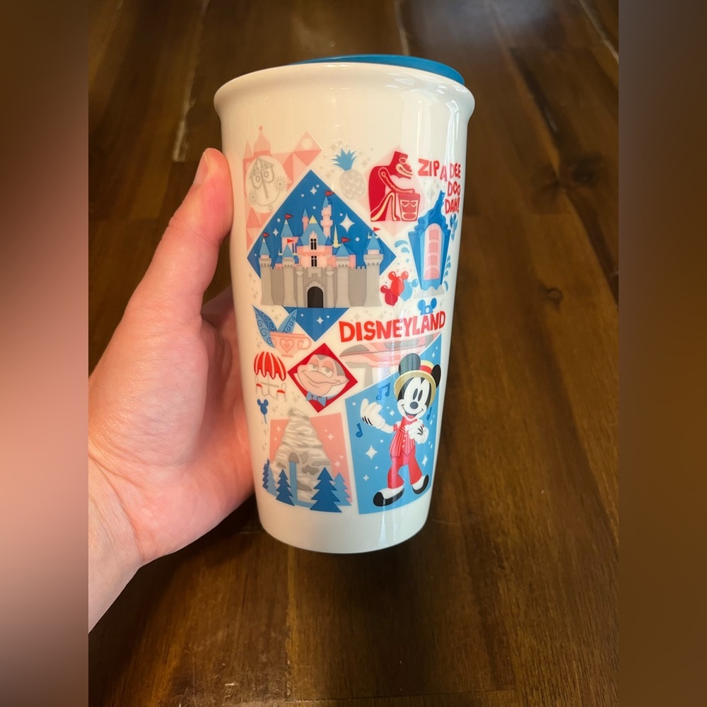 Disneyland LE Starbucks Ceramic Travel Tumbler